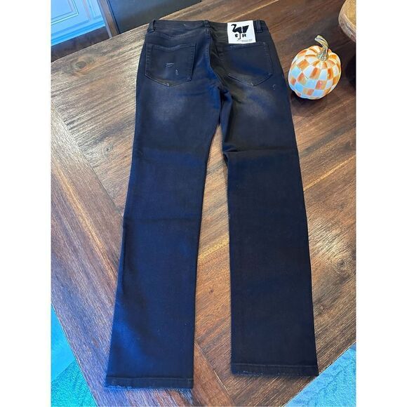 Sandrine Rose/Free People distressed black skinny jean - Picture 8 of 10